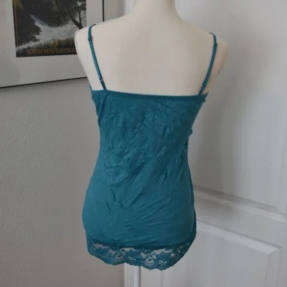 Maurices Blue Turquoise Lace Camisole with Adjustable Straps Size S - Picture 7 of 7